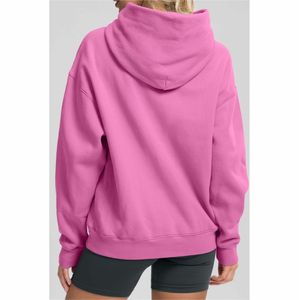 Drop-shoulderhodies pour femme New Women's Spring Autumn Hooded Sweatshirt Casual Pocket Loose Fit Wholesale Fashion Hoodies - Product Image 3