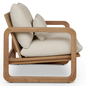 Outdoor Furniture Inspired Design Soft and <b>Comfortable</b> Cushion Sofa Villa Garden Solid Wood Teak <b>Chair</b> - Product Image 3