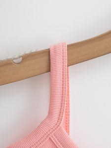 Débardeurs de sport décontractés pour femmes, en gros, couleur unie personnalisée, bretelles spaghetti, tissage respirant, séchage rapide, écologique - Product Image 5