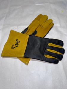 ถุงมือเชื่อมอาร์กอนหนังแพะสีขาวแบบพรีเมี่ยมความคล่องแคล่วสูง - Product Image 3