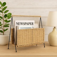 Support de papier journal moderne tissé à la main pour la maison jardin ferme chambre parc et autres