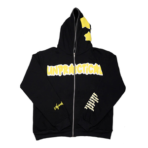 Sweat à capuche zippé à impression bouffante 3D de bonne qualité par les fabricants personnalisés Y2k - Product Image 6