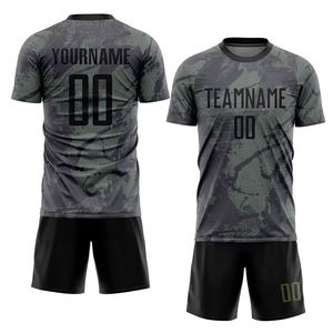 2025 vêtements de football durables uniformes de football personnalisés | Kit de costume d'entraînement de football rouge noir sublimé short de maillot de football - Product Image 1