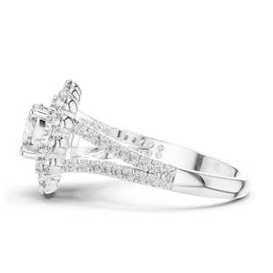 Anillo de Diamantes Halo de Laboratorio de 2.41 CT para Mujer, Claridad VVS-VS EF, Oro de 18K, 14K, 10K y Plata 925, Oro Rosa, Amarillo y Blanco - Product Image 6