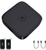 Adattatore Wireless Sudex per Apple CarPlay e Android Auto, Sistema Operativo Android 12 per Chiamate/Musica a Mani Libere e Navigazione, Validità 1 Anno