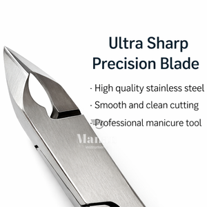 Professional Stainless Steel Curved <b>Cuticle</b> Scissors Nail <b>Trimmer</b> Precision Manicure Pedicure Nail Care Tool for Finger Use - Product Image 2