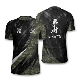 UPF 50 + Rash Guard à manches courtes pour le surf et la plongée en apnée Chemise de sport aquatique à séchage rapide Usine OEM Logo et couleurs personnalisés - Product Image 4