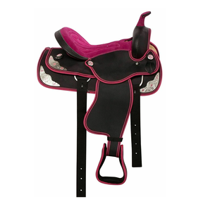 Nueva Silla de Montar Inglesa de Moda para Carreras de Barriles, Silla de Montar Occidental de Cuero de Primera Calidad, Sillas de Montar para Caballos de Sendero al por Mayor - Product Image 4