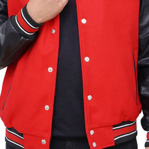 Top qualité unisexe Baseball veste hiver Streetwear Logo personnalisé broderie cuir chaud pour les femmes 2025 - Product Image 4