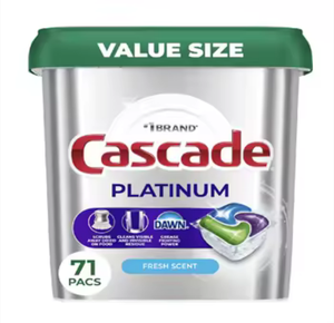 Cápsulas para lavavajillas Cascade-Platinums completamente nuevas, paquete de 71 unidades, disponibles en stock para compradores de todo el mundo. - Product Image 1