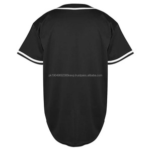 Uniforme de béisbol de malla de poliéster 100% para hombre, uniforme deportivo de verano en blanco de secado rápido, transpirable, suelto, con cierre de botones, Jersey de béisbol - Product Image 2