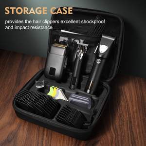 Kit de tondeuse professionnelle pour hommes avec rasoirs électriques à grille, étui de voyage, kit de barbier, tondeuse à batterie, prise US - Product Image 3