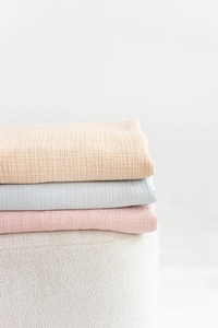 Tissu en coton mousseline, 40 '' / 101cm de largeur supplémentaire tissu en gaze de coton double pour rideau, serviettes d'oreiller de literie autres - Product Image 3