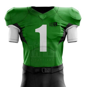 Vente en gros de maillots de football américain en sergé pour jeunes meilleure qualité d'uniformes de football américain personnalisés - Product Image 3