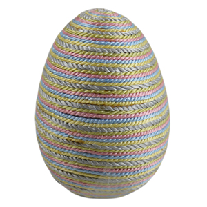 Huevo de Pascua con Diseño de Cuentas, Acabado Vintage, Madera Natural con Diseño de Cuentas, Huevo de Papel, Decoración Interior para Fiestas y Festividades - Product Image 5