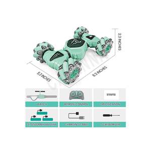 Voitures télécommandées Vardem S8908 vertes à commande au poignet, rechargeables, toutes fonctions, 0-30 km/sec, 30-40 minutes - Product Image 3