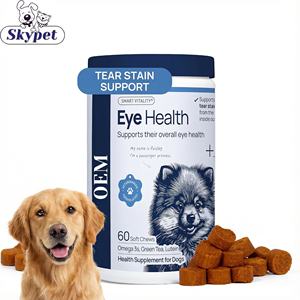 Friandises molles pour la santé des yeux des chiens - Supplément anti-taches de larmes - Soutien naturel de la vision avec myrtille et oméga-3 pour chiens - Product Image 1
