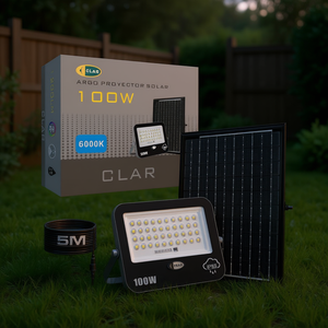 Lámpara Proyector LED Solar de 100W para Jardín, Uso en Exteriores - Product Image 3