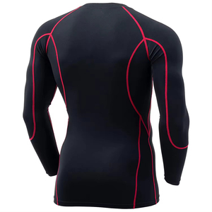 การบีบอัดแขนยาวเสื้อคริกเก็ตสําหรับผู้ชายเปล่าหนักน้ําหนักเสื้อขนาดใหญ่พิมพ์ผู้ชายการบีบอัดเสื้อแขนยาว - Product Image 5