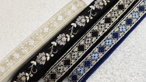 Encajes Bordados con Hilo Fino Hechos a Medida para Ribete de Prendas y Manualidades, Diseño de Borde Delicado en Alta Calidad - Product Image 3