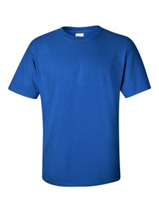 T-shirt en tricot à manches courtes pour homme, couleur unie, coupe classique, col rond, style décontracté, bleu, rouge, marine - Product Image 6