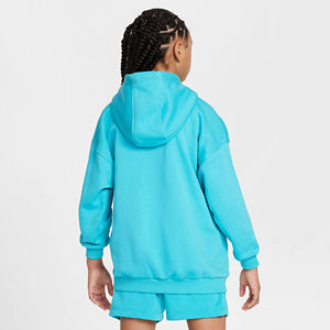 100% algodón niñas Oversize Pullover Hoodie nuevo diseño Digital impreso Oversized Girls Satin Knitted Hoodie para la temporada de invierno - Product Image 2