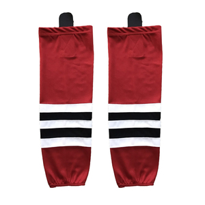 Factory Price Custom Patterns Style Quick Dry 100% <b>Polyester</b> Heat-Transfer Printed Ice Hockey <b>Socks</b> Unisex Sports Wear - Product Image 5