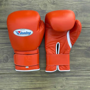 Estilo ganador Más vendidos Guantes de boxeo profesionales de cuero originales Protector de cabeza y protector de ingle Juego de boxeo ganador al por mayor. - Product Image 5