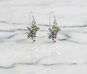 Pendientes Colgantes de Peridoto, Plata de Ley 925 Oxidada, Joyería Linda, Piedra de Nacimiento de Agosto, Regalo para Aniversario - Product Image 3