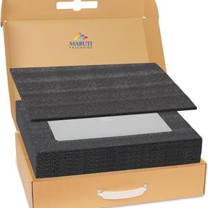 Boîte d'expédition portable en papier kraft ondulé et télescopique avec logo personnalisé en matériaux recyclés écologiques pour accessoires mobiles - Product Image 5