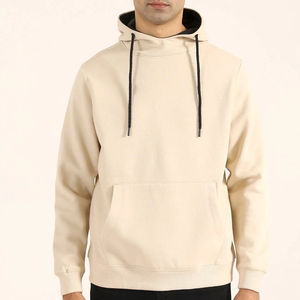 Sweat-shirt à capuche en polaire pour homme, mélange polyester/coton, doux et respirant, personnalisable avec logo, commandes en gros OEM - Product Image 4