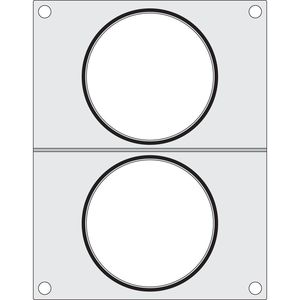 HENDI <b>Food</b> <b>Storage</b> & <b>Container</b> 2x Round Trays with Sealing Matrix 115 mm - Product Image 1