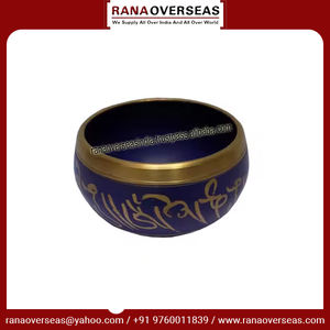 ชามร้องเพลงขนาดเล็กวาดด้วยมือสำหรับการรักษาความเครียดจักระโยคะและการทำสมาธิชามเสียงทำด้วยมือ - Product Image 4