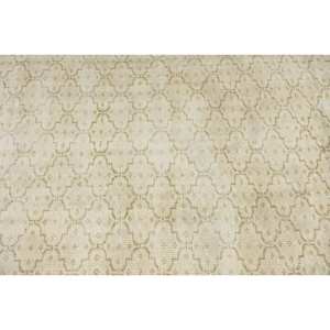 Alfombra de lana beige moderna de 3,8x7,9 pies tejido plano turco con diseño de retazos para decoraciones de sala de estar para adolescentes - Product Image 5