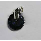 Natural Black Druzy Pendant for Women 925 Sterling Silver Shah Gems with Bezel Setting Rose <b>Gold</b> Platinum Religious Style Charm - Product Image 1