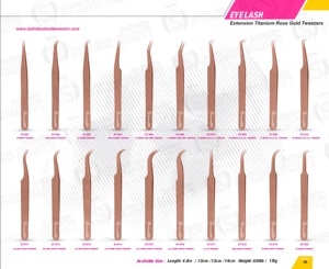 Pinces à cils professionnelles en gros, pinces à extensions de cils en acier inoxydable, outils de précision pour cils volumineux, fournisseur - Product Image 6