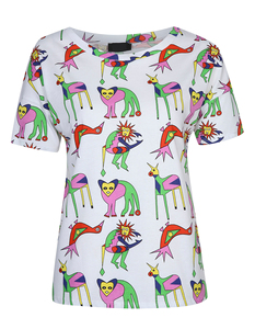 T-shirt imprimé sur toute la surface pour femme - Product Image 1