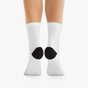 Chaussettes extensibles de couleur contrastée unisexe respirantes sur mesure pour hommes chaussettes d'athlétisme de haute qualité avec logo personnalisé vente en gros - Product Image 2