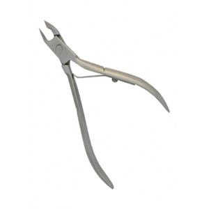 Lame incurvée Poussoir à cuticules Matériau en acier Coupeur incarné Pinces à ongles avec poignée imprimée pour le soin des orteils Ressort de baril 89 - Product Image 1