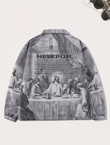 Hellpur <b>Men's</b> Vintage Waterproof Breathable Quilted <b>Canvas</b> Fabric Shirt <b>Jacket</b> Loose Fit Hooded Winter Casual Wear - Product Image 1