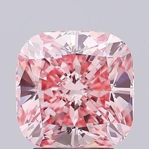 IGI 1.15 Ct FV PK Fancy Vivid Pink Lab Grown Diamond Cushion Modified Cut Loose Diamond Gemstone for <b>Jewelry</b> Making VS1 Clarity - Product Image 2