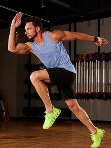 Débardeurs décontractés grande taille pour hommes Chemise d'entraînement en tricot respirante à séchage rapide Gym Performance Athletic Bodybuilding Tee - Product Image 3