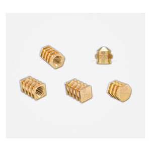 Inserts hexagonaux en laiton poli, fournisseur indien, modèles M6, M4, M10, taille de filetage M3 pour usage industriel, catégorie écrous - Product Image 1