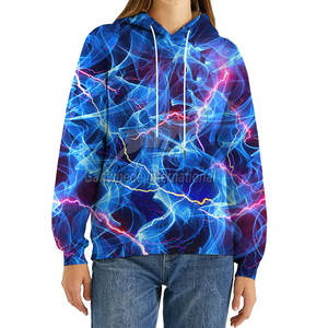 Sweat-shirts à capuche imprimés intégralement, design personnalisé, pour hommes et femmes - Product Image 5