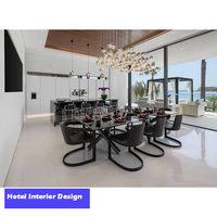 Projet d'hôtel Rendu 3D moderne Solutions de conception de plan d'étage intérieur pour des appartements dans toute la maison Hôtels Villas-Designers experts