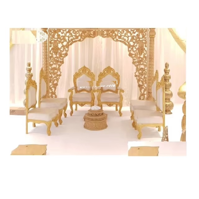 Elegant Mandap Chairs Durable Handmade for Indian Weddings