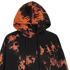 Custom High Quality Streetwear Lightweight Men's <b>Tie</b> <b>Dye</b> Pullover Hooded 2-Piece Breathable 100% Cotton Tracksuit <b>Set</b> - Product Image 2