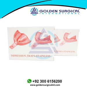 ถาดสเตนเลสพิมพ์ลายสำหรับทันตกรรม2ชิ้นกล่องมี3ขนาดตัวเลือก MOQ ต่ำ - Product Image 3