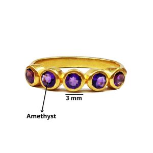 Usage quotidien en argent sterling 925 fournisseur de bijoux en gros améthyste pierre de lune simple à la mode bague unique - Product Image 2