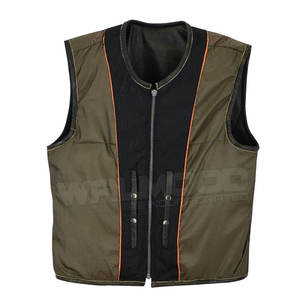 Gilet de moto en cuir pour hommes, toutes les tailles et couleurs disponibles, gilet de motard professionnel en cuir véritable sans manches - Product Image 6